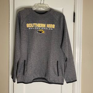 Southern Miss Golden Eagles Champion Pockets Pullover Gray L